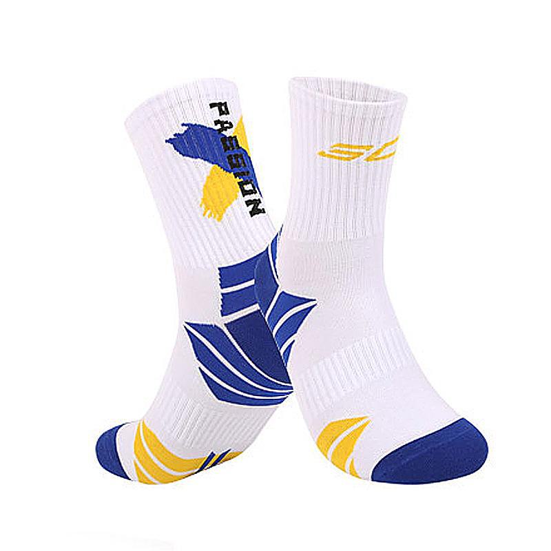 Korean Street Style Painted Basketball Mid-Tube Socks – Trendy Creative Sports Socks for Couples & Men