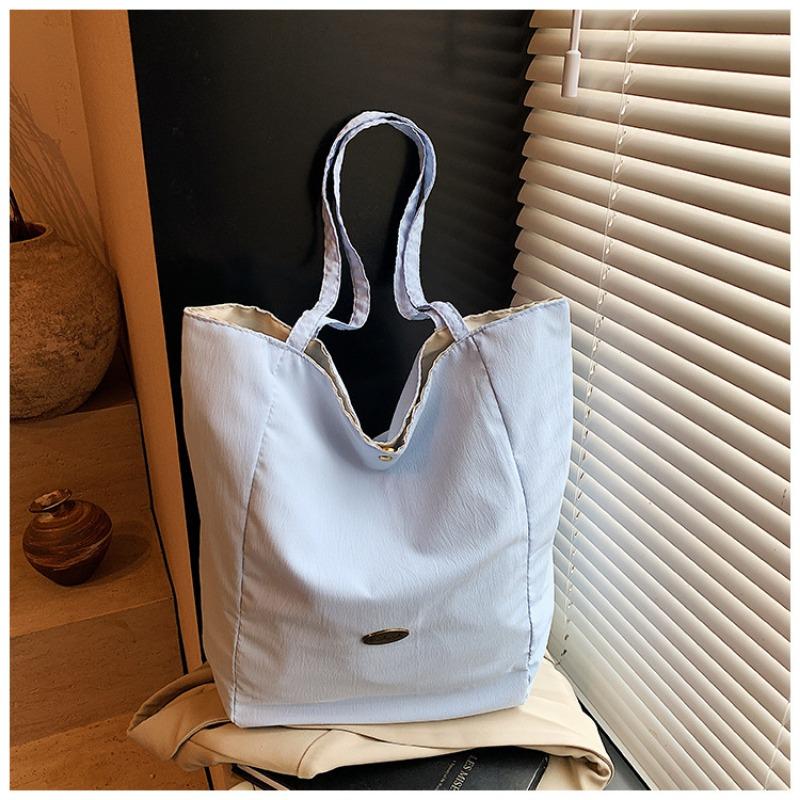 Karierte Canvas-Tasche Lazy Style neue Tasche mit großer Kapazität Damen Freizeit College-Student Tragetasche
