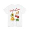 Pasta Club Illustration T Shirt Ingredients Graphic Unisex Vintage Washed Homme For Everyday We