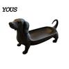 3D Printed Dog Statue Dachshund Storage Tray for Jewelry Keys Earrings, Creative Desktop Small Container Organizer, Tabletop Ornaments Entryway Decor