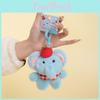 Soft Elephant Plush Keychain With Cartoon Design For Travel And Gift Use