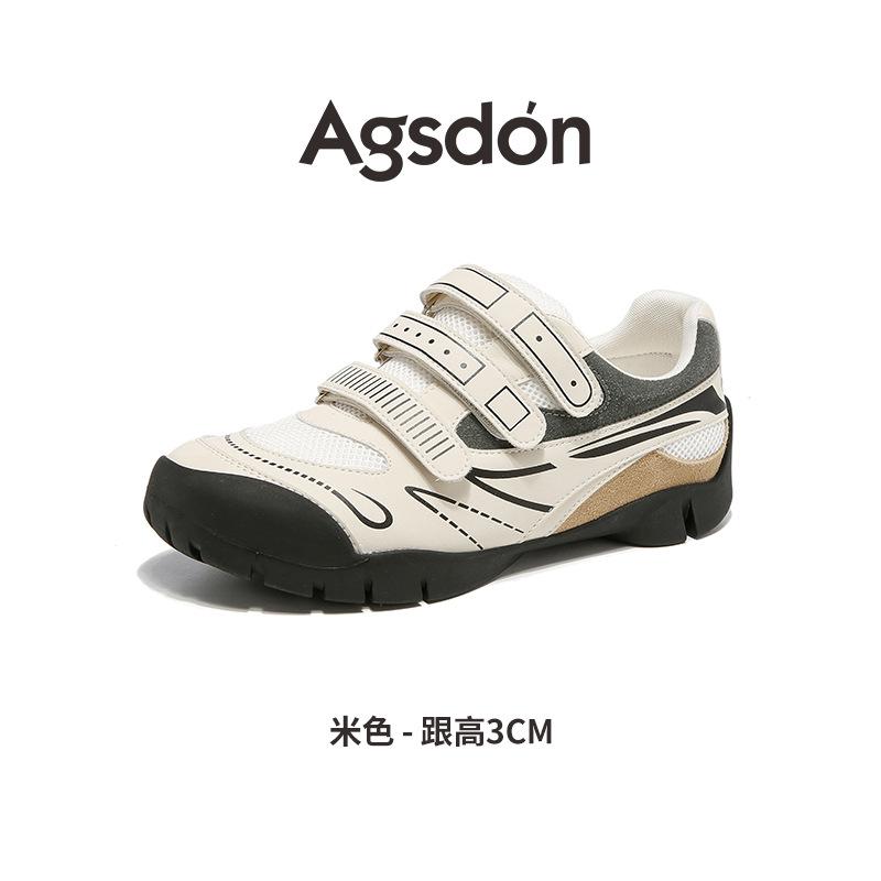 Augustine Platform German Training Shoes Women's 2025 New Autumn and Winter Velcro Racing Shoes Casual Ballet Forrest Gump Shoes