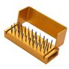 30 Löcher Dental Burs Halter Dental Diamant Bohrer Bohrer High Speed Block Legierung Autoklavierbare Box