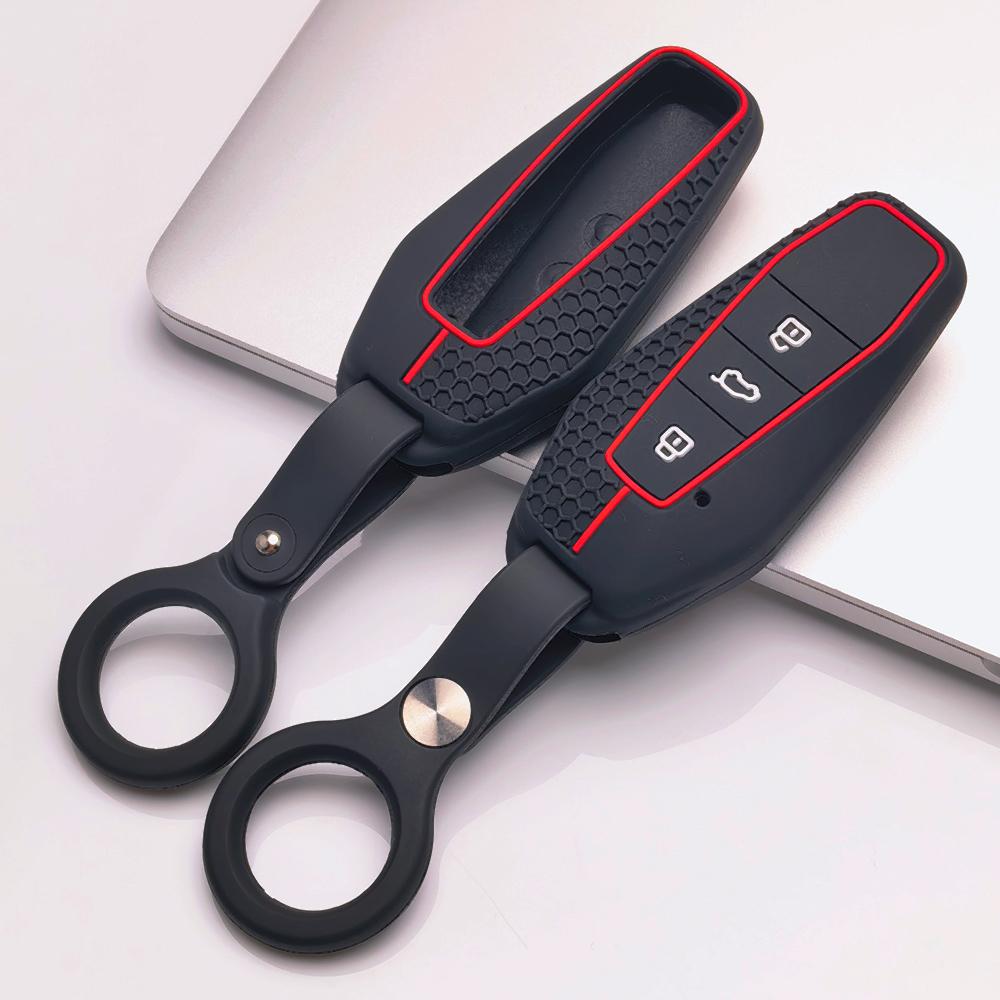 Kryt klíčenky pro Chery GT iCAR Shuxiangjia EQ7 AIQAR EQ5 EQ3 s kroužkem na klíče Povrch odolný proti poškrábání Nárazuvzdorná konstrukce Měkká textura pro úchop