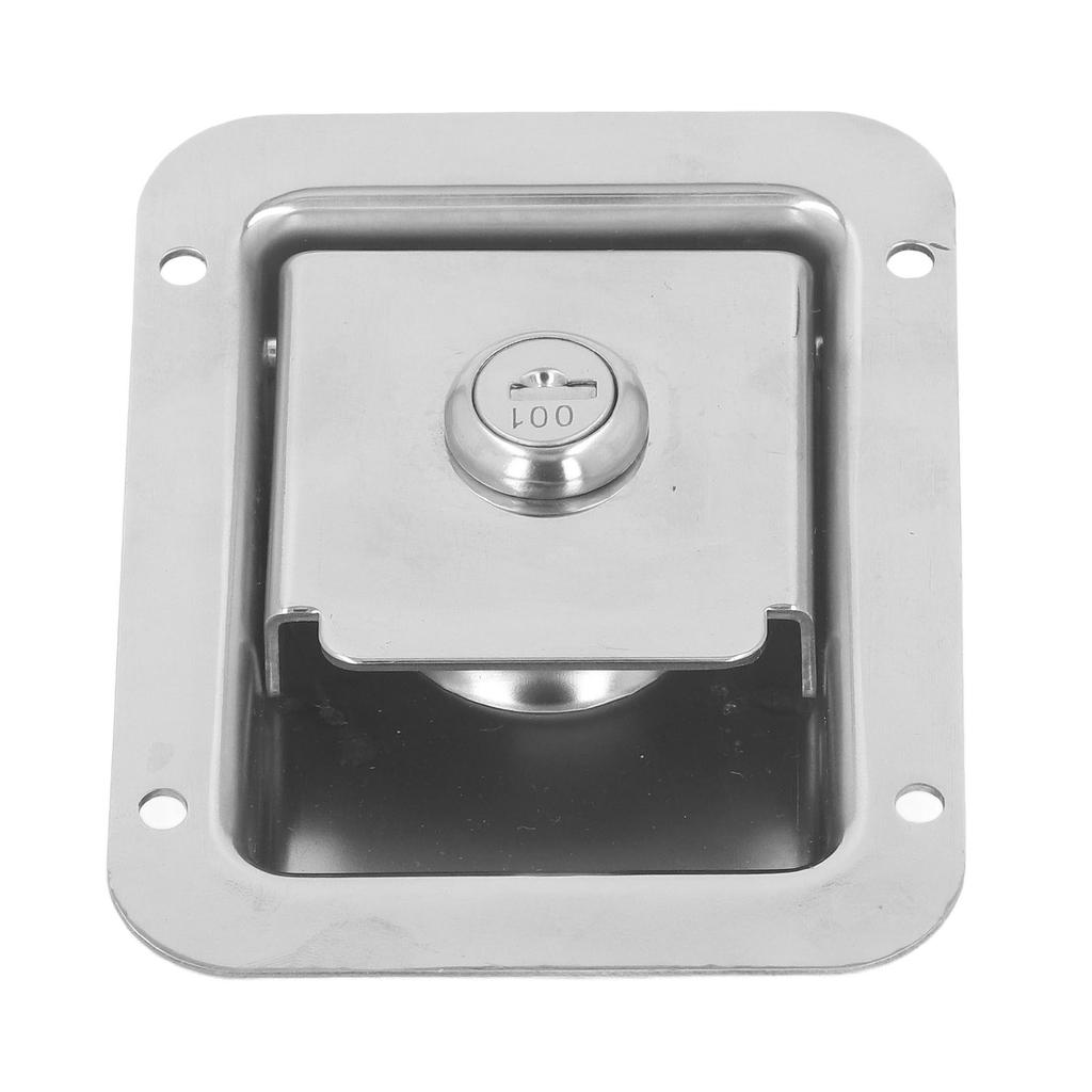 Travel Trailer Lock Stainless Steel Flush Mount Paddle Type Toolbox Lock for Cabinet RV Door