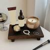 Holz-Aromatherapie-Parfümtablett Rechteckiger Schlüsselhalter Retro Schmuckaufbewahrungstablett Schminkaufbewahrung