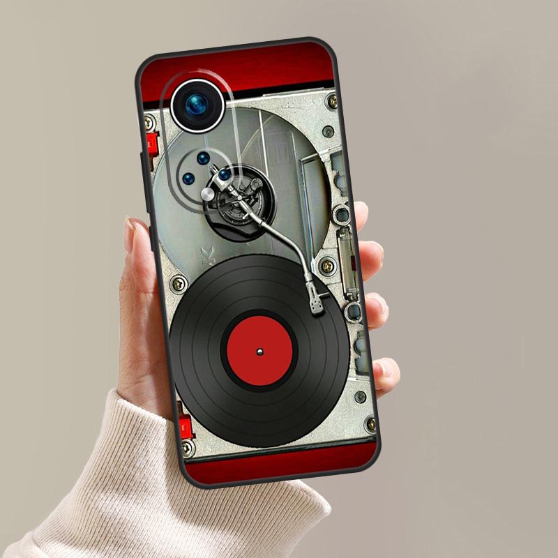 Vinyls Record DJ Retro Vintage Case For Honor Magic 8 7 6 5 Pro 400 200 50 70 90 Lite X8c X8b X9a X9b X9c X9d Win RT Cover