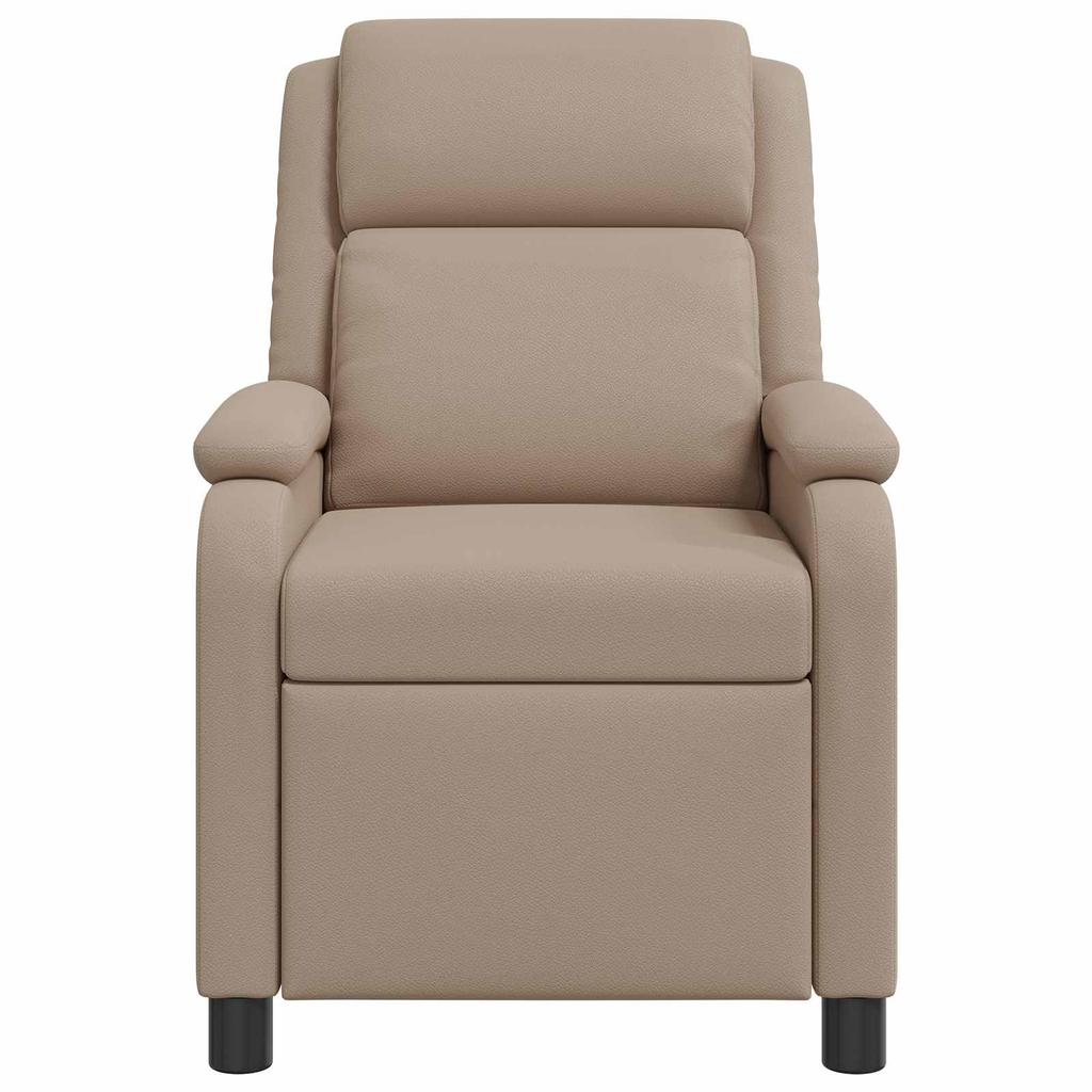 Recliner Chair Cappuccino Faux Leather