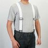 Heavy Duty Work Suspenders 3.8cm Wide Elastic Pants Braces Simple X-Type Suspenders  Men Gift