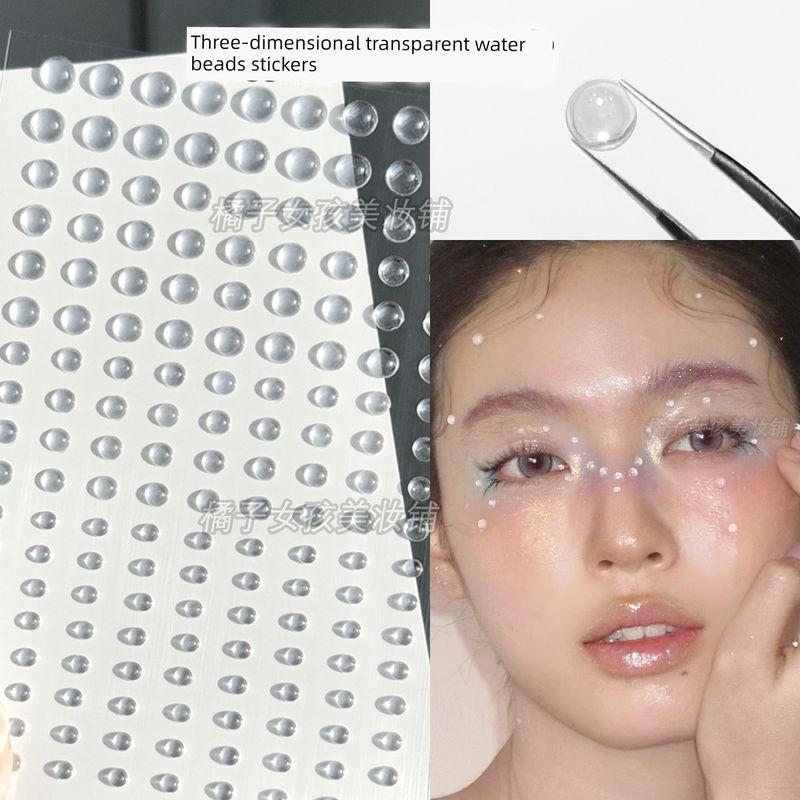 Music Festival Makeup Face Pasters Butterfly Ornament Star Moon Stick-on Crystals Concert Face Sticker Ornament Ornament Rhinestone Bright Diamond