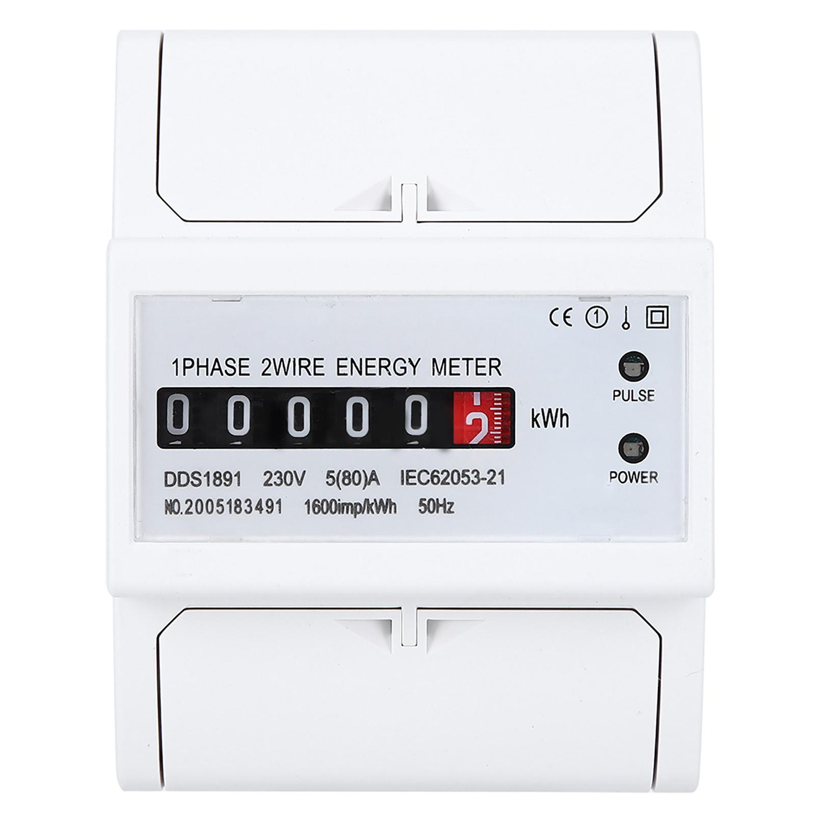 

DDS1891 Single Phase 4P Energy Counter Meter High Accuracy Electric Rail Energy Meter