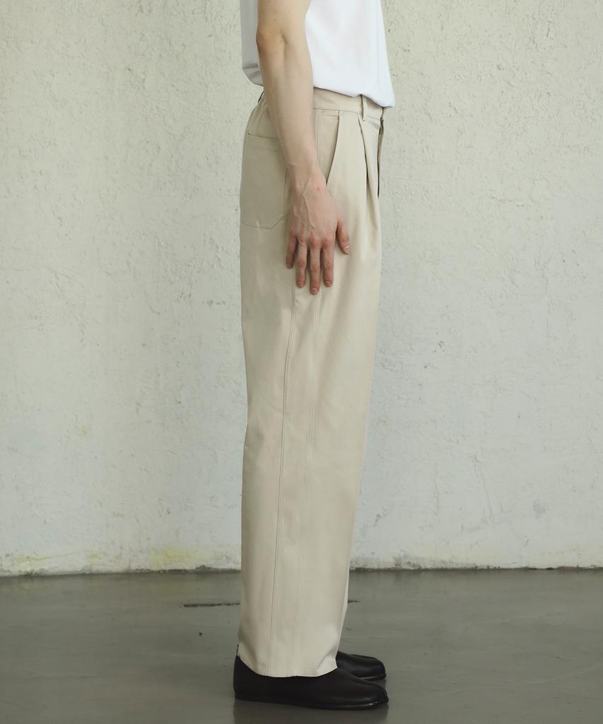 FILLCHIC Side Cut Elastic Chino Pants (Ivory)