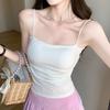 3 Small Suspenders, New Pleated Vest, Women's Inner Fit, Slim Fit, Outer Wear, with Chest Pad Backing, Versatile Short Top