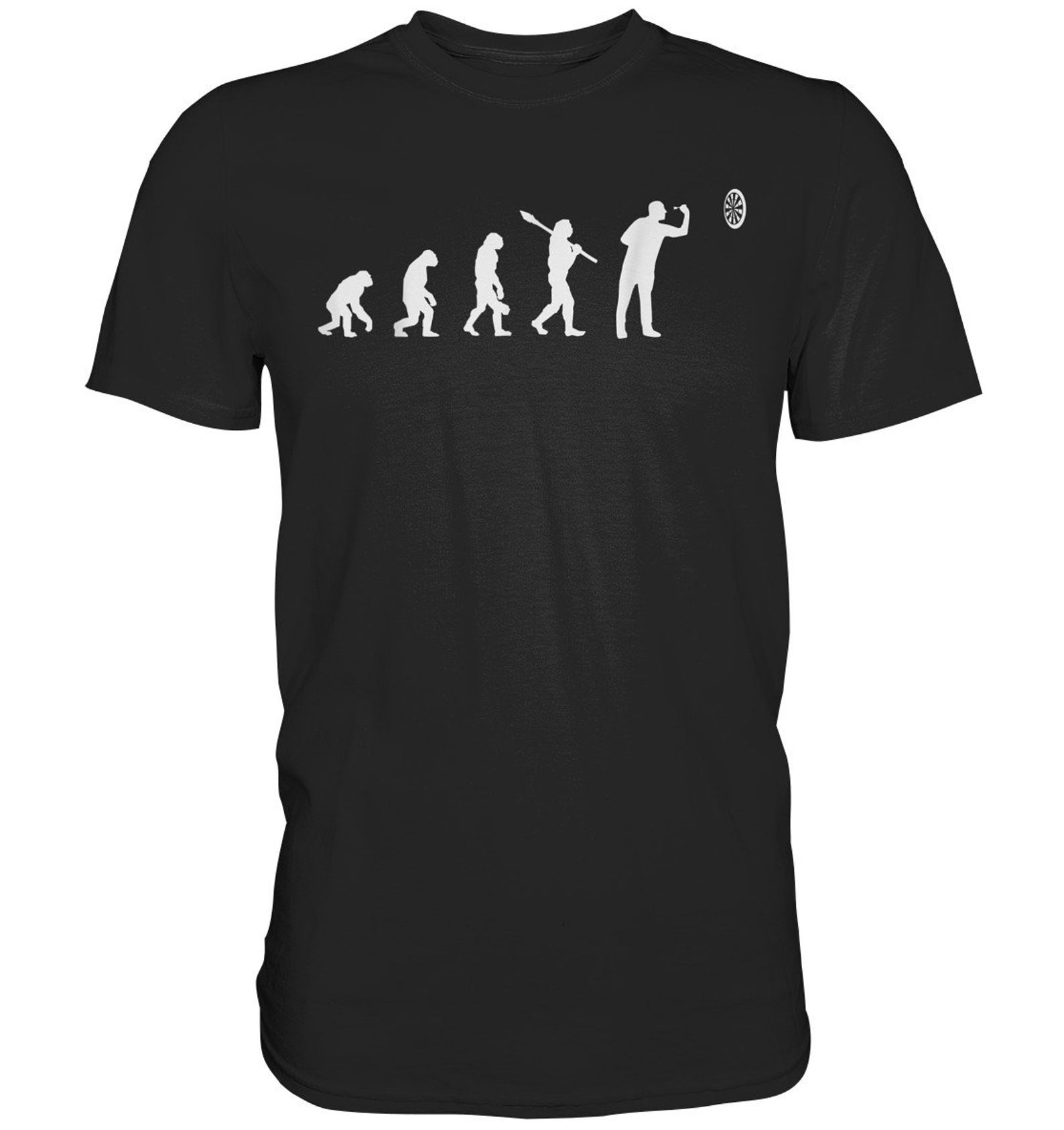 T-Shirt Dart Player Dart Arrows Evolution Darten Darts - Premium Shirt 4XL