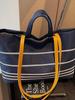 Women's Striped Canvas Shoulder Bag - 2025 Fashion Style, Original Design, Casual Crossbody Handbag