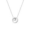Cupronickel Roman Turntable Necklace with Zircon Pendant - Luxury Circle Clavicle Chain Gift.
