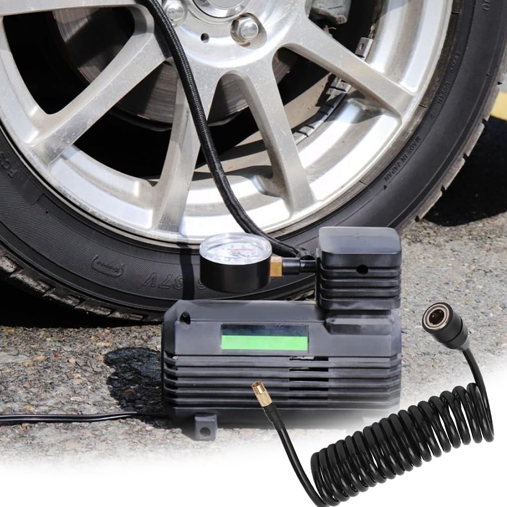 Aufblasbares Schlauchverlängerungsstück, Autopumpenschlauch 9,84 Fuß PS20 Buchse Reifenpumpen-Anschlussadapter-Schläuche Ersatzkompressor Präzision Biegsam Kompatibel