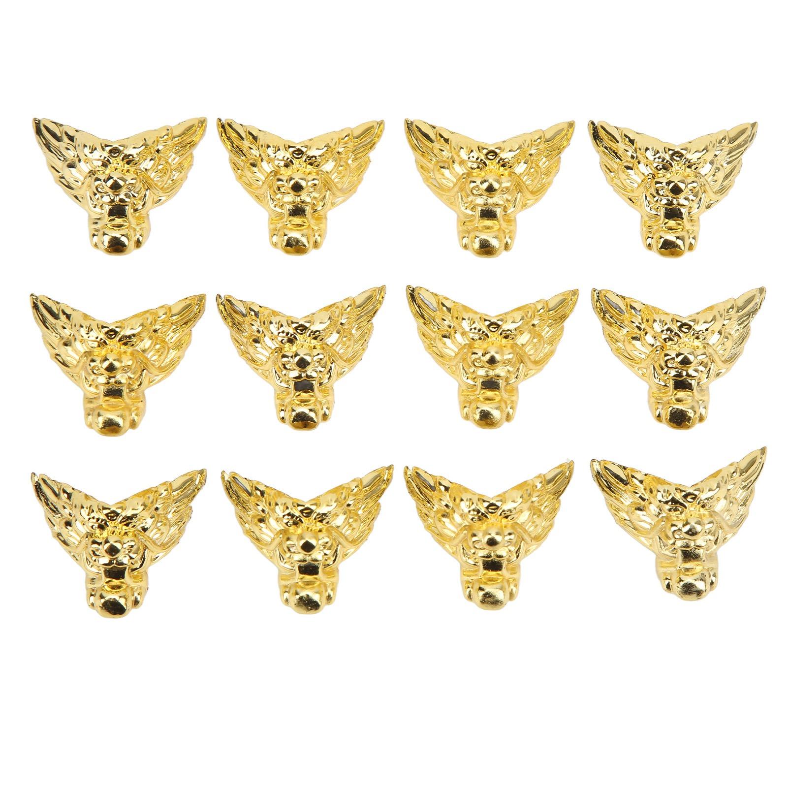 

Ножки для шкатулки для драгоценностей Антикварный кран Ретро вид Сделай сам Износостойкие пластиковые уголки для шкатулки для