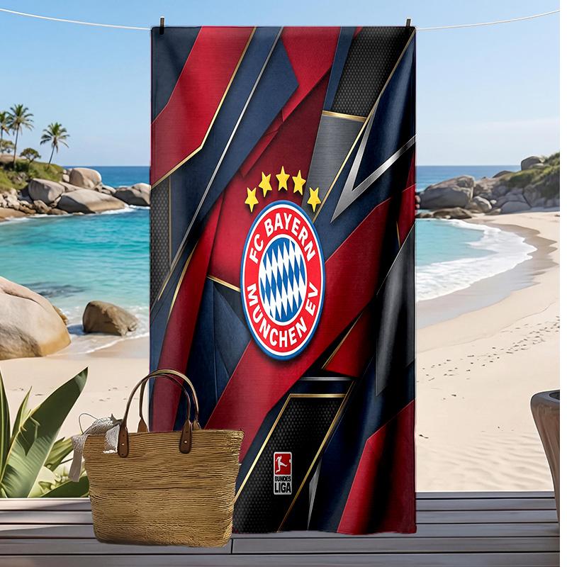 Bayern Munich Printed Beach Towel Quick Dry Soft TowelPortable Large Rectangular Beach Blanket for Travel Swimming Pool
