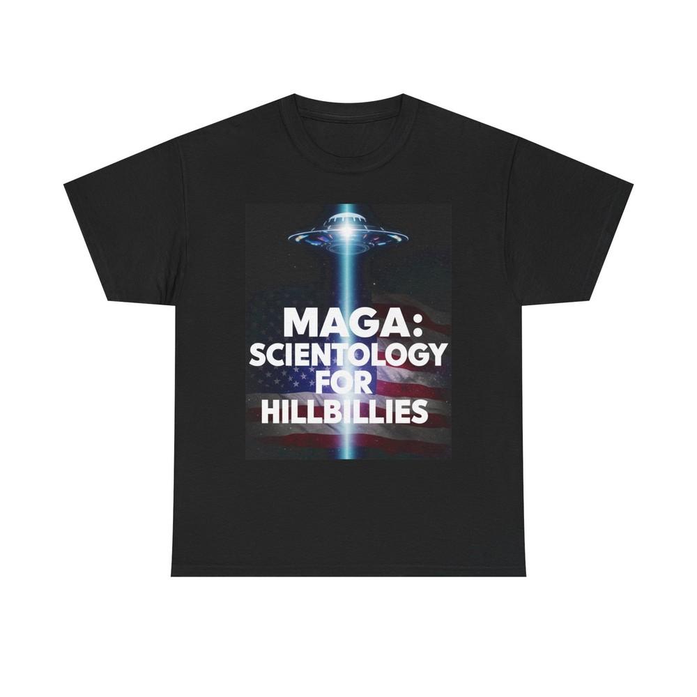 Gavin Newsom Maga: Scientology for Hillbillies cotton short sleeve Tee T-Shirt Unisex T-Shirt XXL