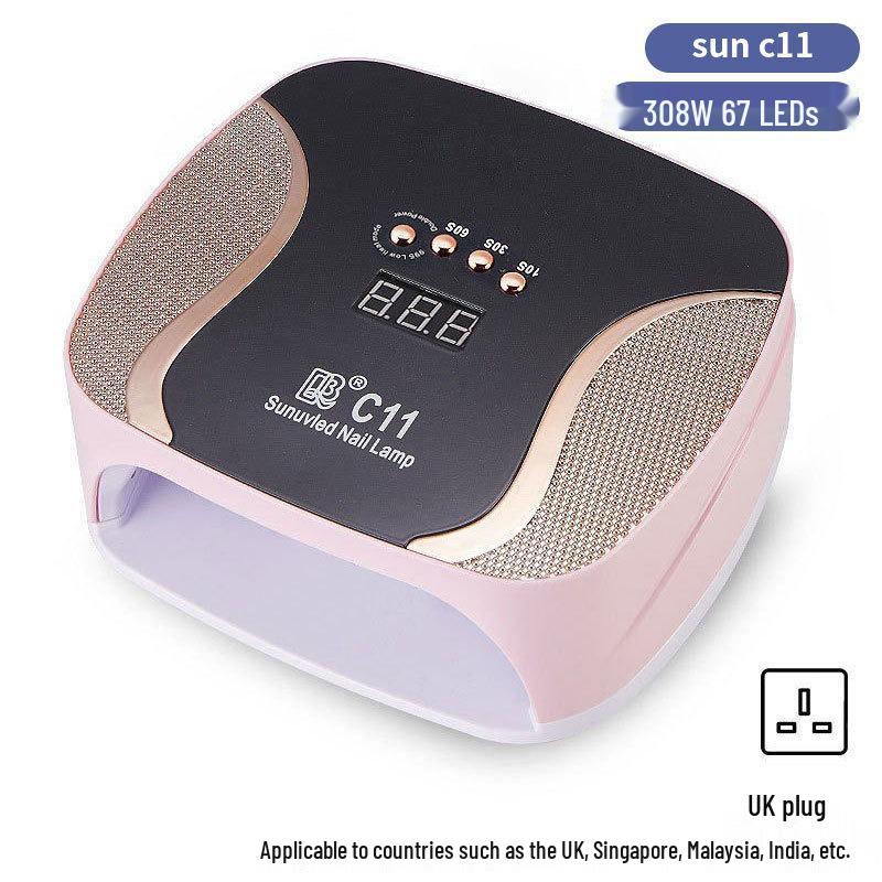 256W High Power UV/LED Dual Light Nail Curing Lamp