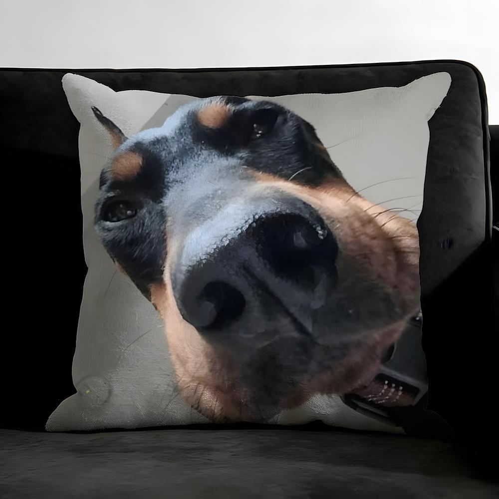 

Funny Dog Cushion Cover Pillowcase Ultra Soft Skin Friendly Fabric Cloud Like Comfort Concealed Zipper 30x30cm