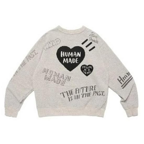 

2024 Crew Neck Sweatshirt: Heart Print Design, Casual Loose Fit L