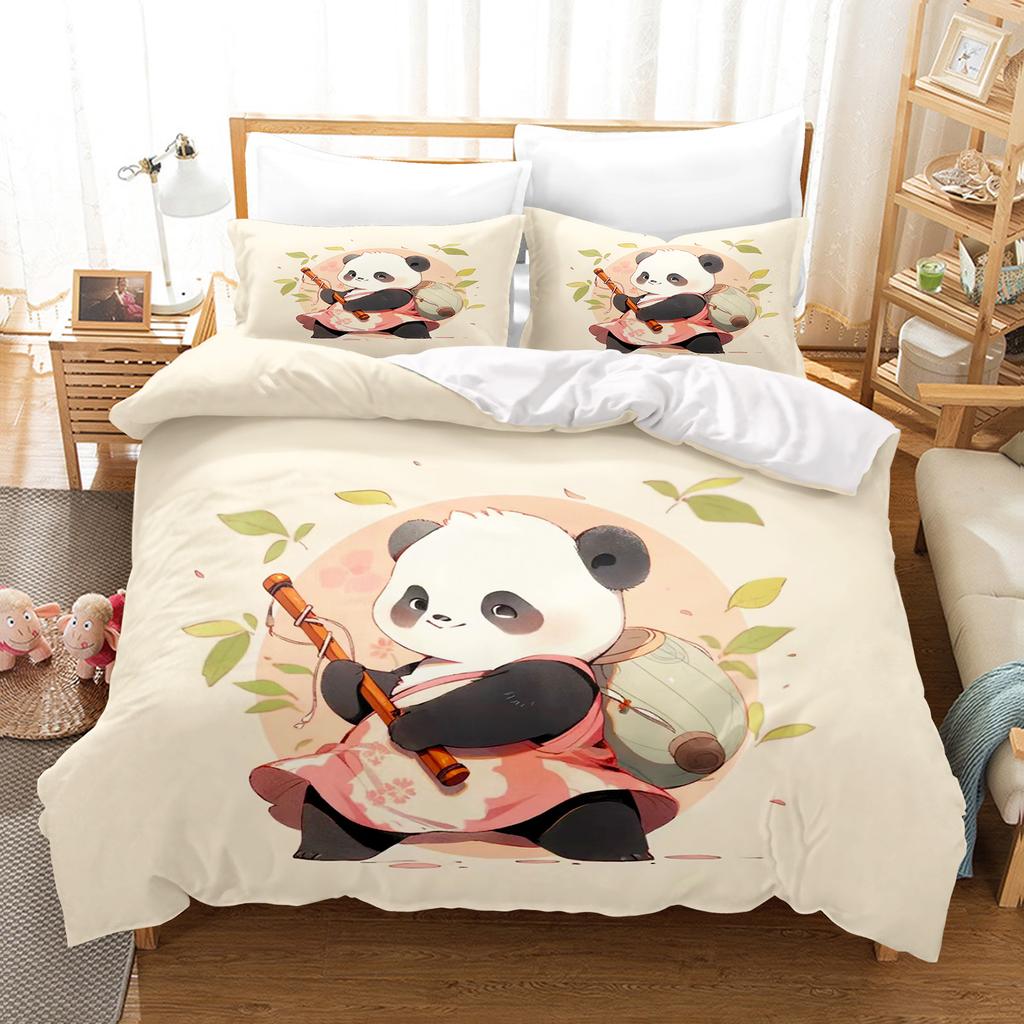 Panda Duvet Cover Set Comforter Bedding Sets 3d Children'S Bedding Set Twin Size King
