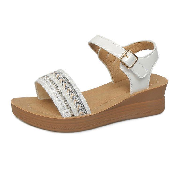 Fashion Fashionable Wedge Sandals for Women Summer 2025New Comfortable Non-sliding Shoes for Women Casual Outdoor Beach Platform Sandals