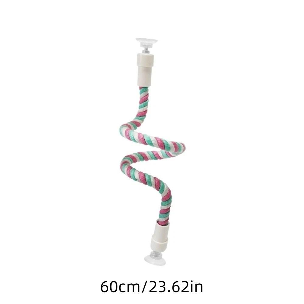 Comfortable Grip DIY Bendable Perch for Birds Cotton Rope Parrot Standing Perch  Cage Enrichment