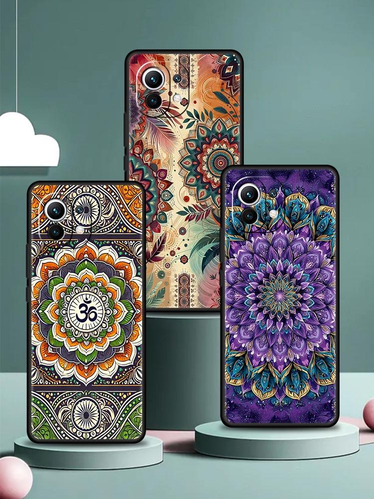 Indian Pattern Mandala Phone Case Cover for Xiaomi Mi 17 15 14 13 12 11 Ultra 15T 14T 13T 12T 11T Pro Lite 5G Soft TPU Shell Bag
