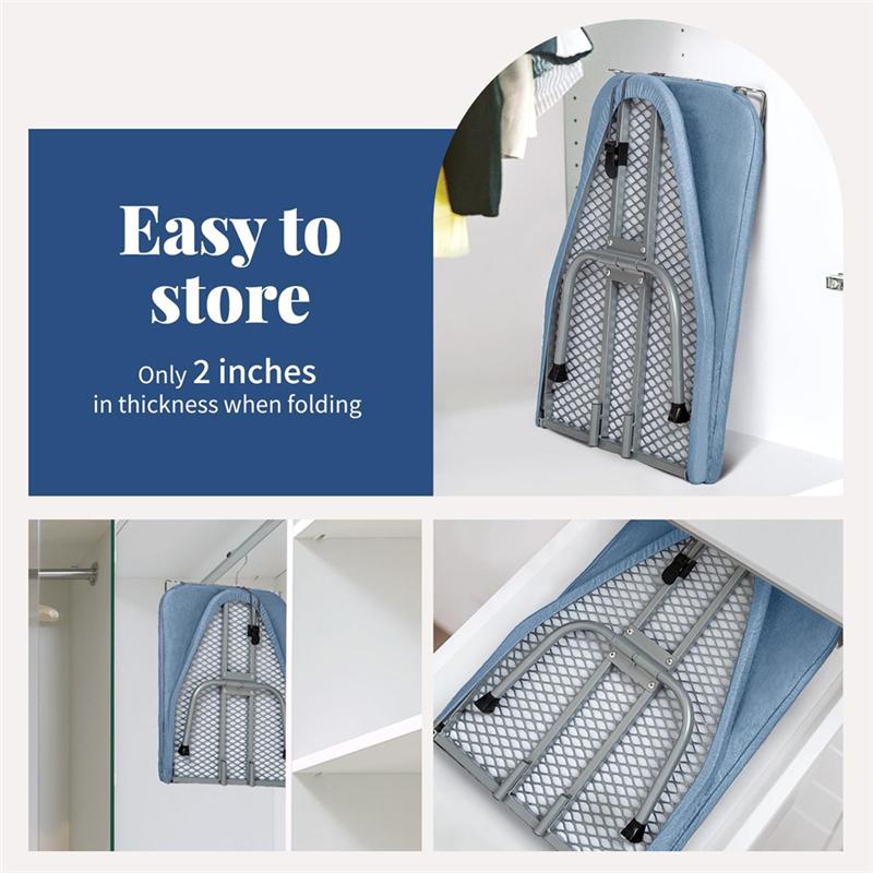 

Fresh Small Ironing Board Tabletop Mini Folding Iron Board Portable Travel Ironing Table синий