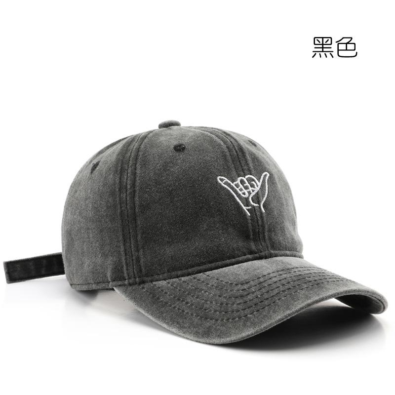 Women's Washed and Embroidered Baseball Cap, Suitable for Outdoor Activities and Providing Sun Protection