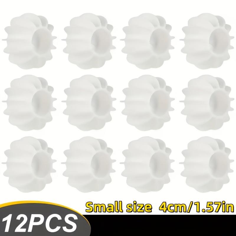

12pcs Laundry Balls, Powerful Stain Removal and Anti Entanglement Drum Washing Machine Special Knot Tying Tool, Silicone Cleaning and Care Balls 12pcs белый