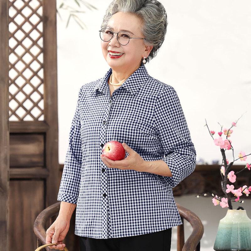 

Южаолинь Женская Свободная Дышащая Летняя Рубашка с Лацканами 3XL