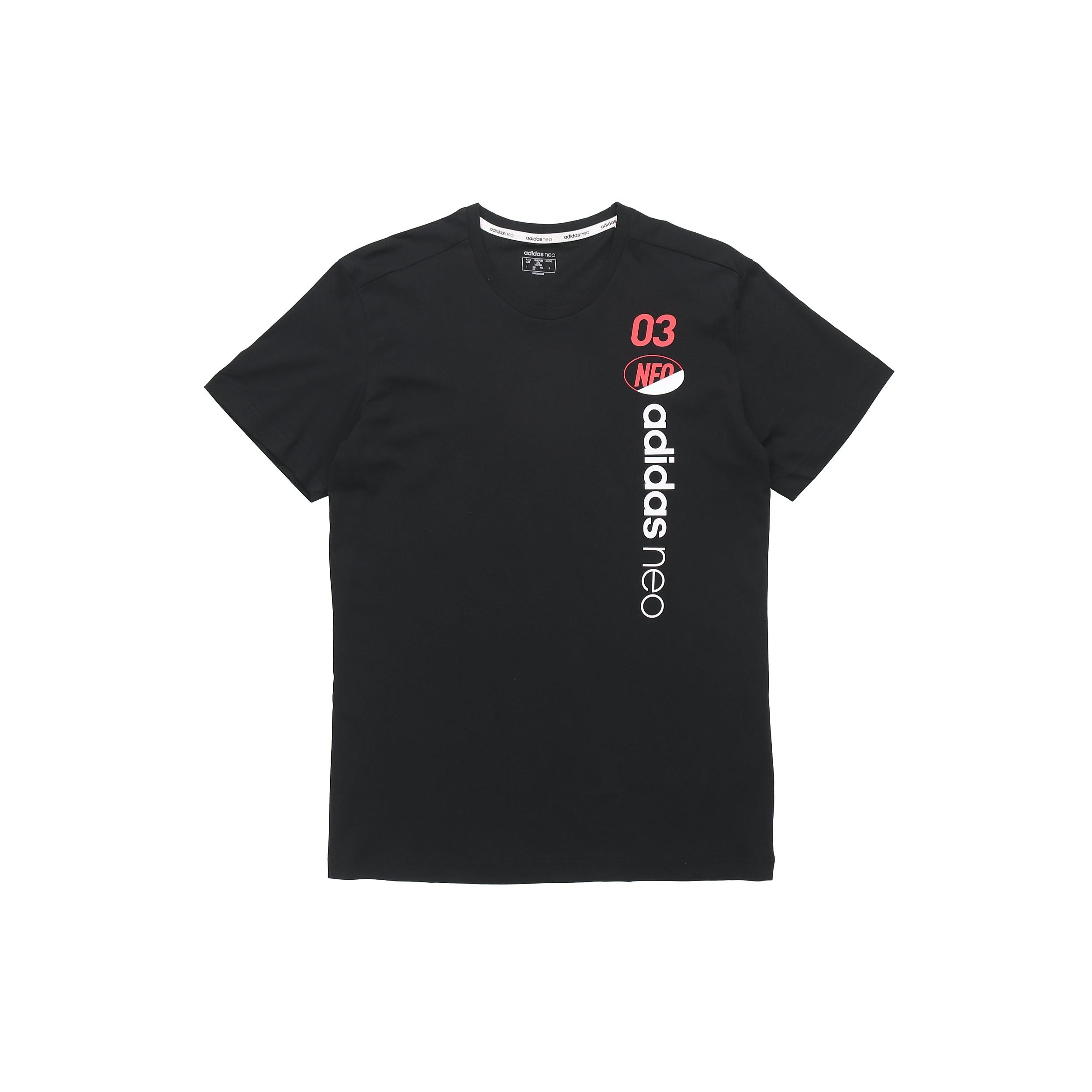adidas neo M Brlv Tee 3 Sports Short Sleeve Black Men s GK1526 M