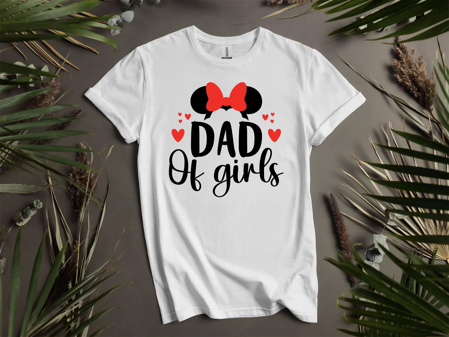 Dad Of Girls Minnie Mouse T-shirt T shirt Men Women Unisex Tshirt L71 M