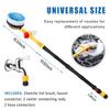 Car Rotating Water Brush Car High-Pressure Water Gun Foam Brush 360-Degree Automatic Rotation Adjustable Immersion Washing Brush