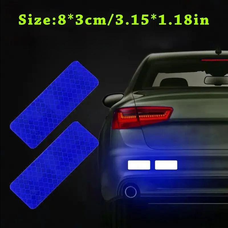 Rechteckiger Leuchtender Reflektierender Stoßstangenaufkleber für Autos & Motorräder