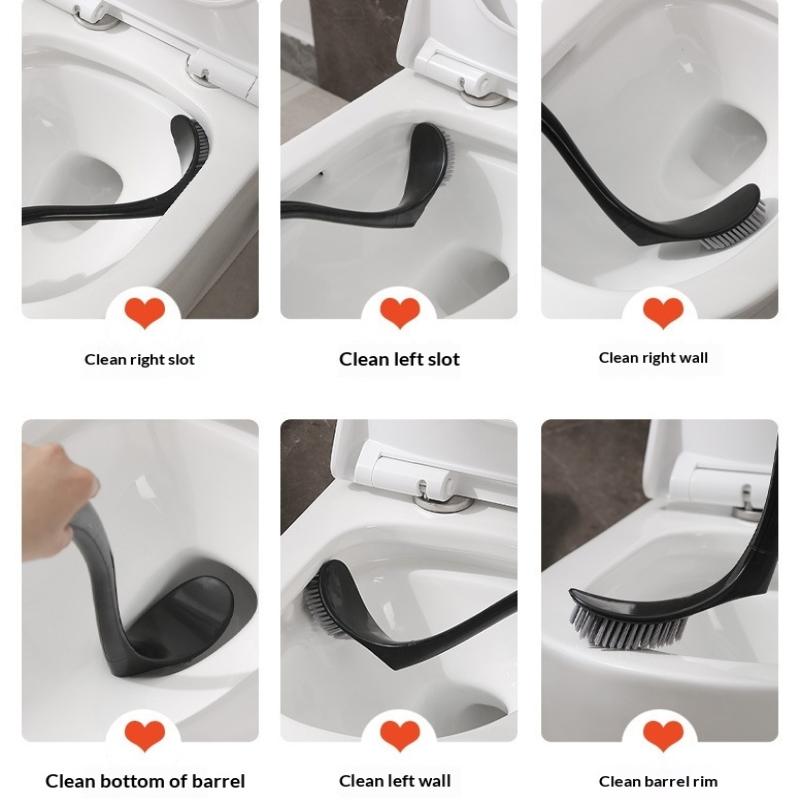 Cute Toilet Brush With Long Handle Swan Shape Toilet Holders Bathroom Accessories Plastic Toilet Plunger Household Cleaning Tool