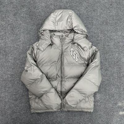 Trapstar Silver Tiger Pattern Winter Cotton Jacket - Trendy European & American Style for Couples
