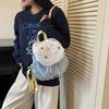Schoolbag Fashion Versatile Casual Backpack 1011 New Lightweight and Simple Women's Bag Large Capacity Girls Shopping Small Backpack Tide