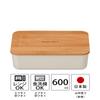 Masakazu Mosle Long Rectangular Lunch D17 27431 Single-Tier Box, Ivory, Size Approx. W11.2 H5.3