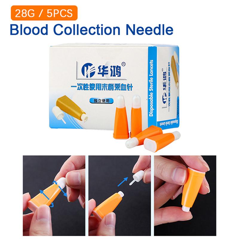 50Pcs Disposable Blood Collection Auto-Retraction Needles Bloodletting Sterile Painless Lancets Fast