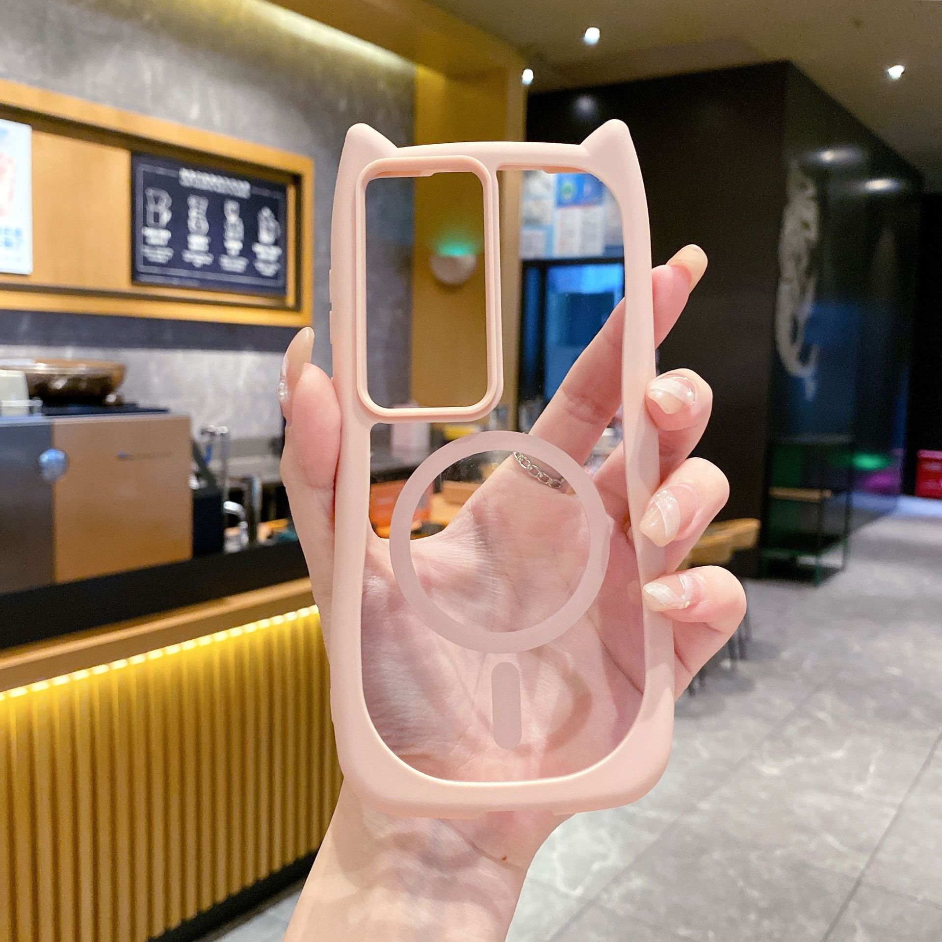 

Подходит для чехла для мобильного телефона Huawei Pura70PRO, кошачьи ушки Mate60, силиконовый акриловый защитный чехол NOVA12, P50 Huawei-Pura70