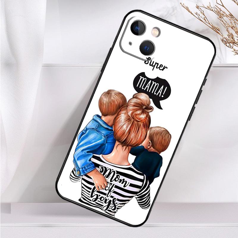 

Fashion Super Mom Shockproof Case For iPhone 17 16 15 14 11 Pro Max Plus 12 13 Mini 16e 17 Air Phone Cover iPhone 17 Air