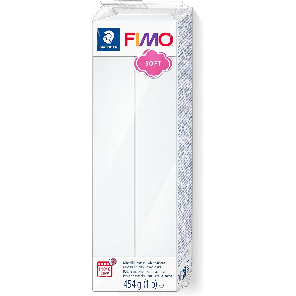 STAEDTLER (STAEDTLER) Fimosoft Large Block Polymer Clay White 454g 8021-0