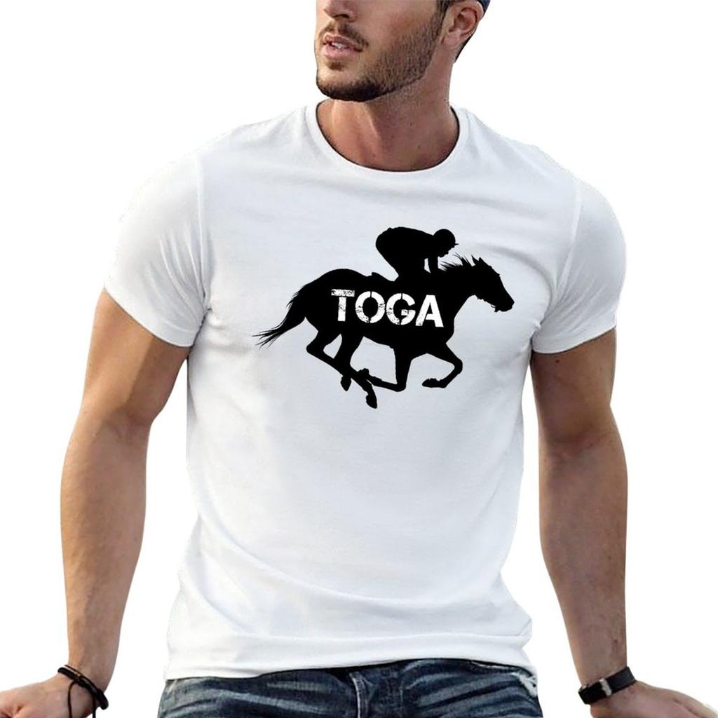 Toga Horse Jockey Saratoga Springs New York Tshirt T Shirt Unisex 100 Cotton Luxury Brand Anime T Shirts Oversize Tshirt