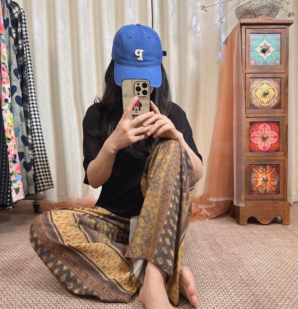 Three Sizes Women's Cotton Silk Wide-Leg Rayon Pants - Spring/Summer Breathable, Plus Size Casual Home Sleepwear