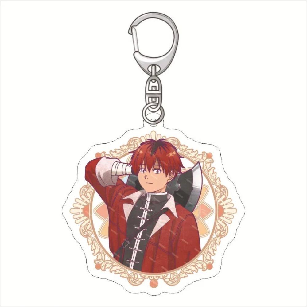 Acrylic Keychain For Anime Frieren Cartoon Figure Himmel Key Chain Ring Pendant Jewelry Fans Gift Cosplay Bag Accessories Gift